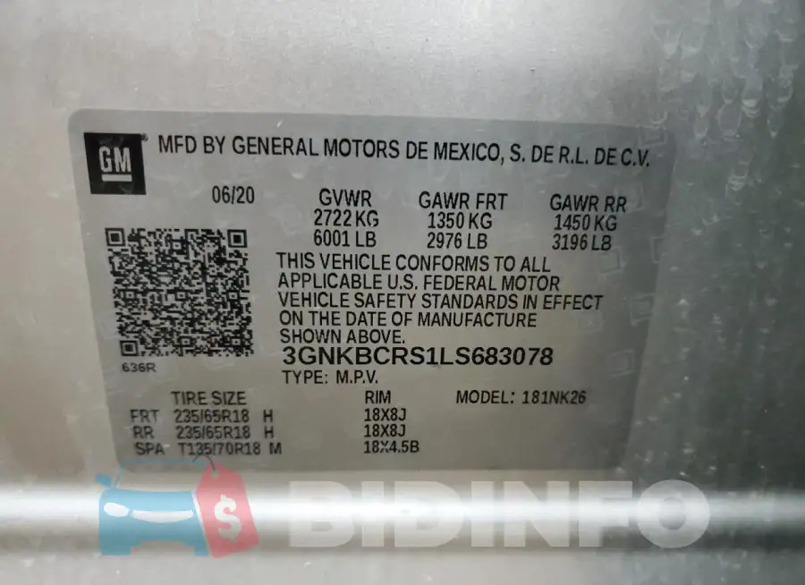 3GNKBCRS1LS683078 Photo# 13