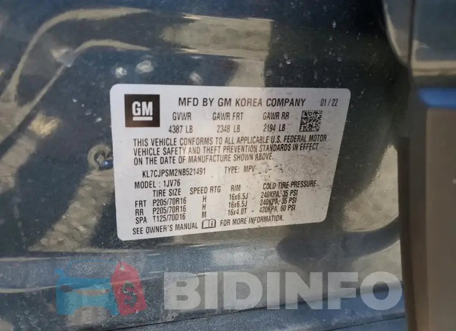 KL7CJPSM2NB521491 Photo# 13