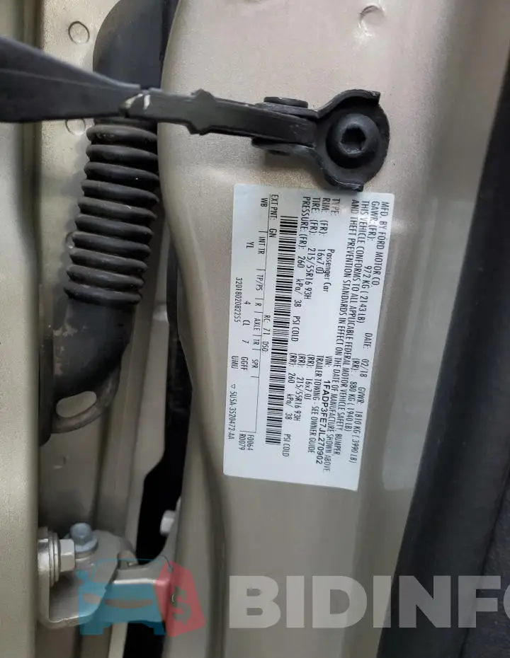 1FADP3FE7JL270902 Photo# 13