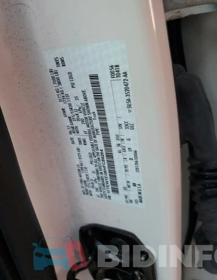 1FTEW1EG6HFC89264 Photo# 12