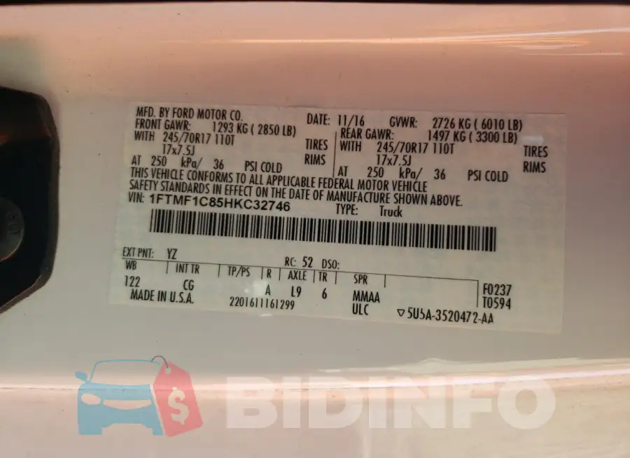 1FTMF1C85HKC32746 Photo# 12