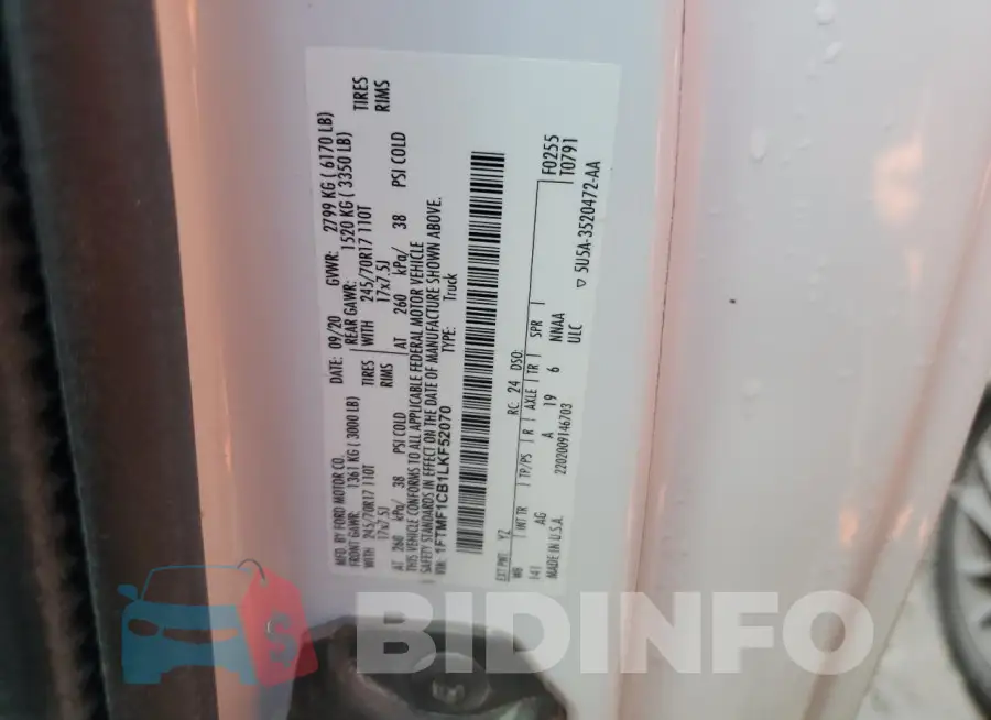 1FTMF1CB1LKF52070 Photo# 13