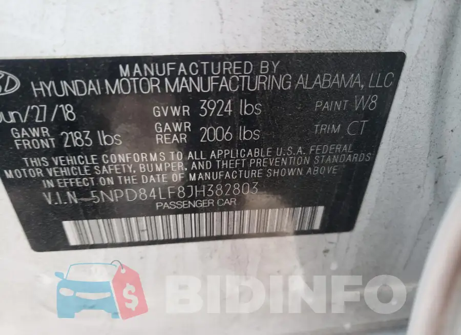 5NPD84LF8JH382803 Photo# 13