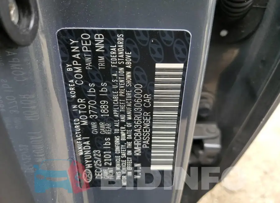 KMHRC8A36RU306000 Photo# 12