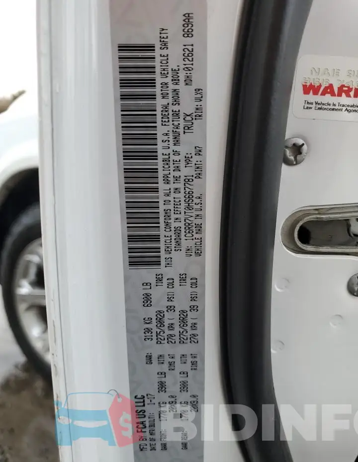 1C6RR7VT0HS667781 Photo# 13