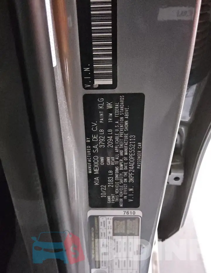 3KPF24AD0PE552113 Photo# 13