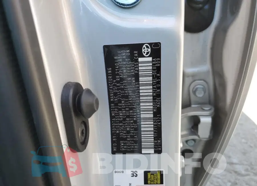 5YFB4MDE1RP175791 Photo# 12
