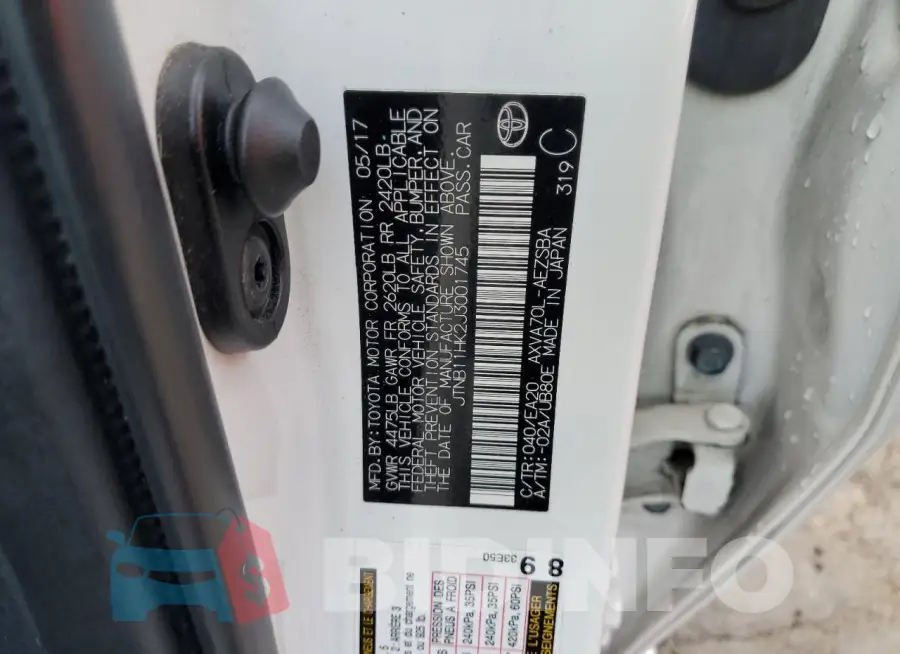 JTNB11HK2J3001745 Photo# 12