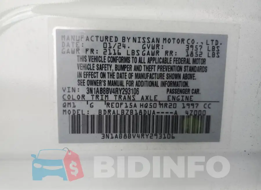 3N1AB8BV4RY293106 Photo# 12