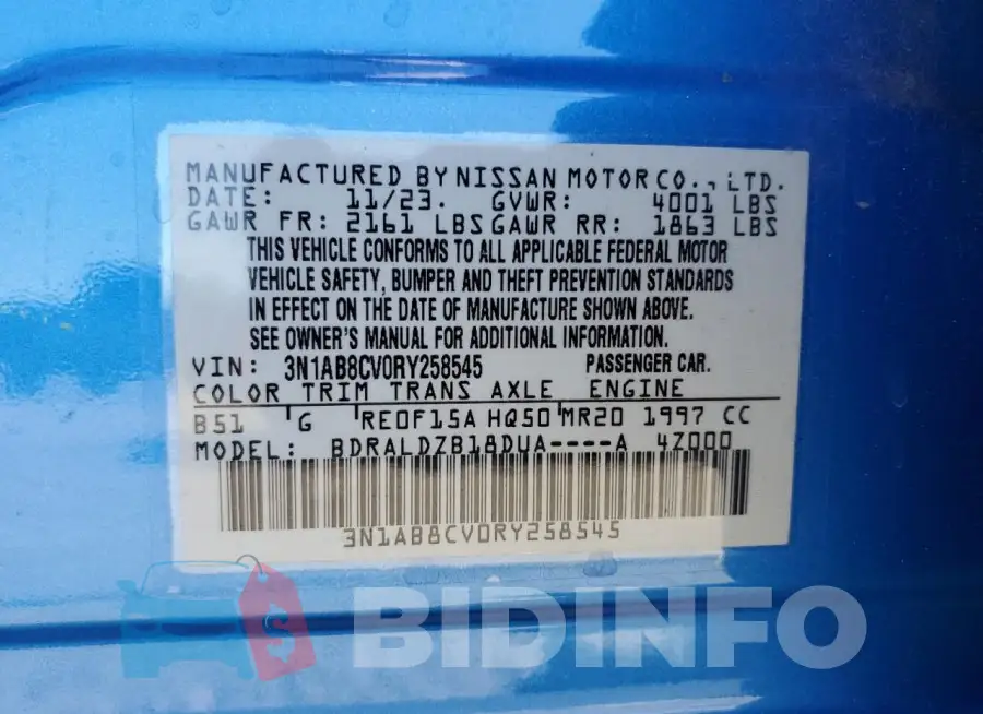 3N1AB8CV0RY258545 Photo# 13