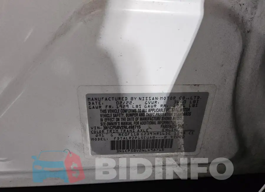 3N1CP5BV2NL498715 Photo# 13