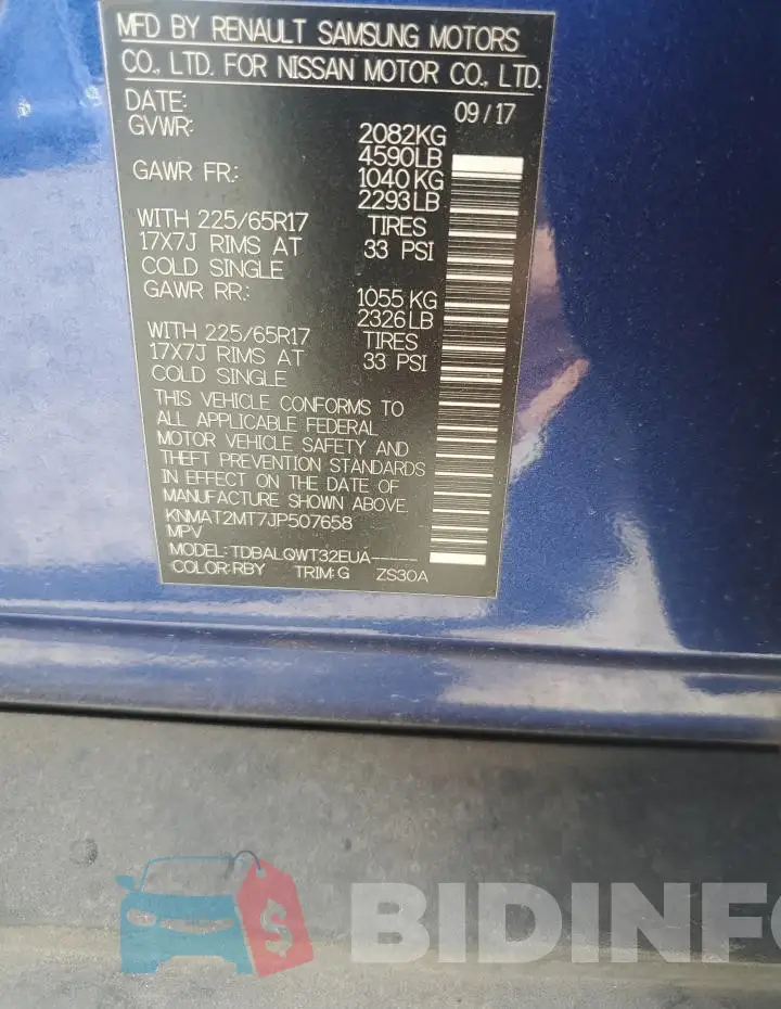 KNMAT2MT7JP507658 Photo# 13