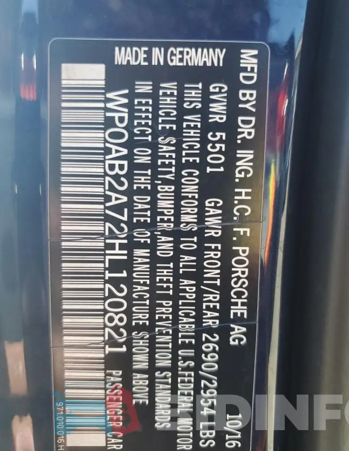WP0AB2A72HL120821 Photo# 14