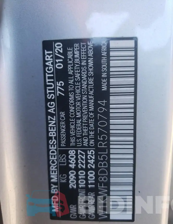 W1KWF8DB5LR570794 Photo# 12