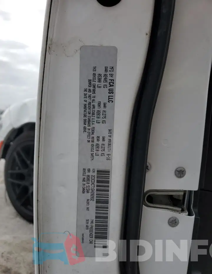 2C3CDXCT1GH292932 Photo# 12