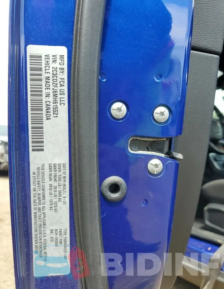 2C3CDZFJ6MH615521 Photo# 12