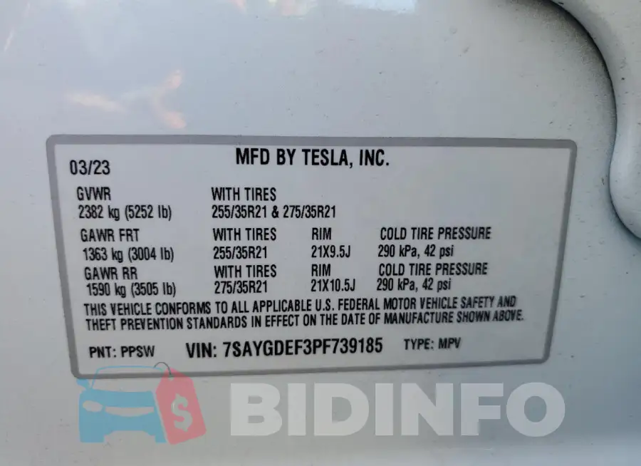7SAYGDEF3PF739185 Photo# 13