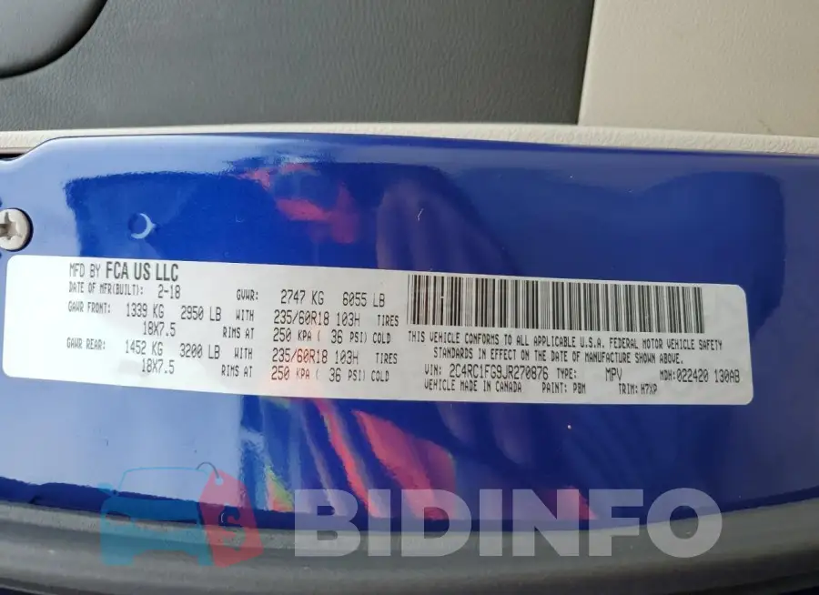 2C4RC1FG9JR270876 Photo# 13