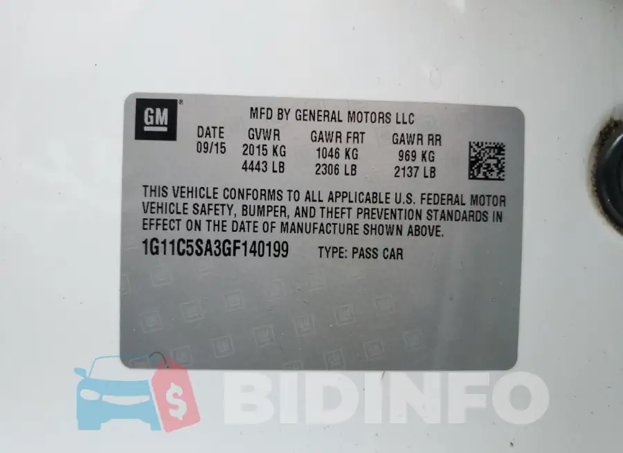 1G11C5SA3GF140199 Photo# 12