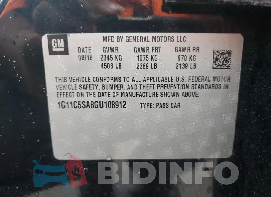 1G11C5SA8GU108912 Photo# 12