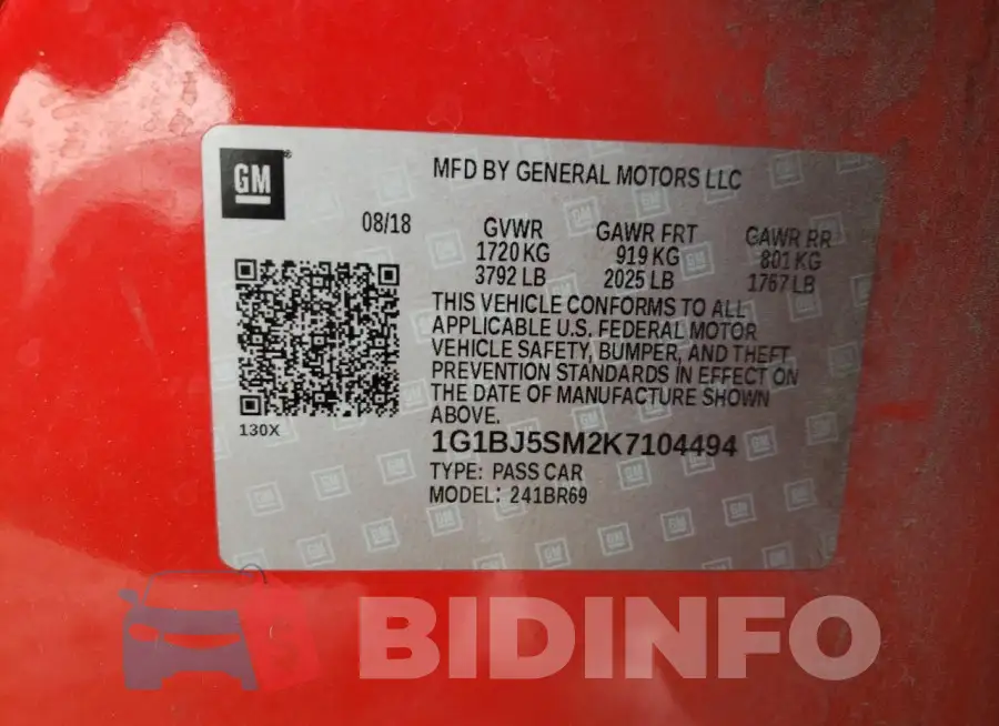 1G1BJ5SM2K7104494 Photo# 13