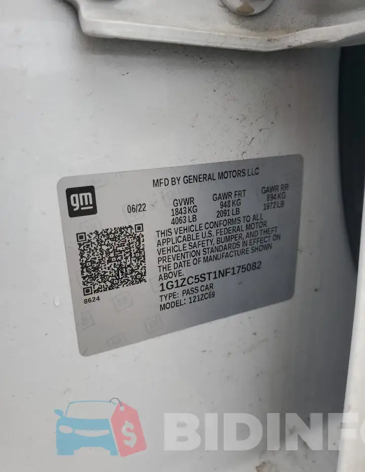 1G1ZC5ST1NF175082 Photo# 12