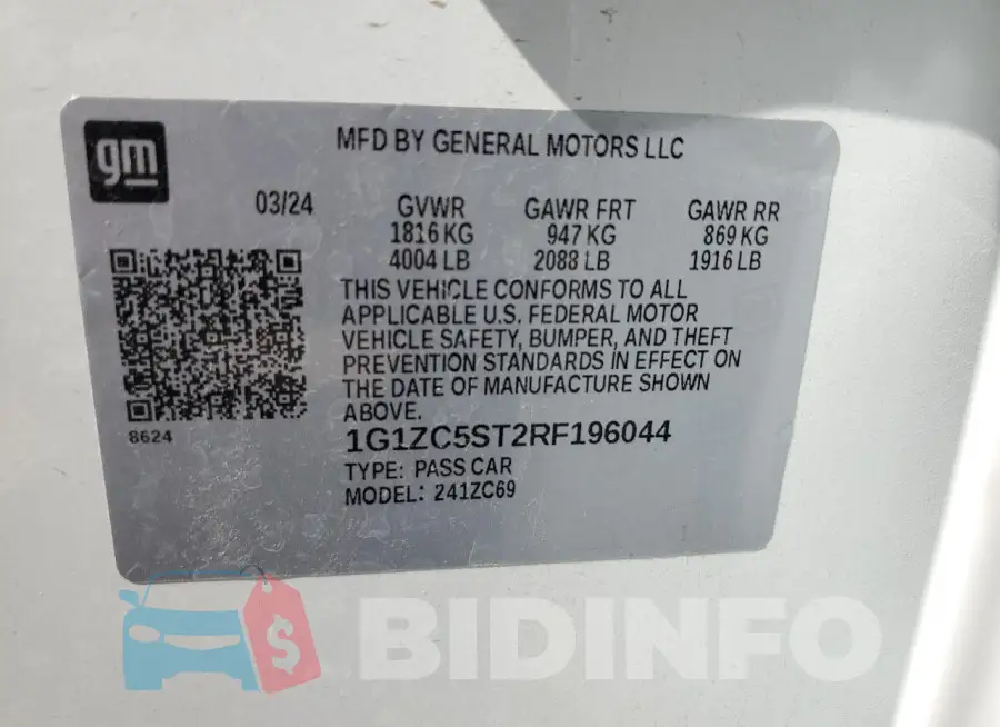 1G1ZC5ST2RF196044 Photo# 13