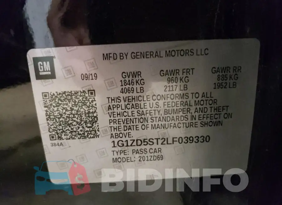 1G1ZD5ST2LF039330 Photo# 12