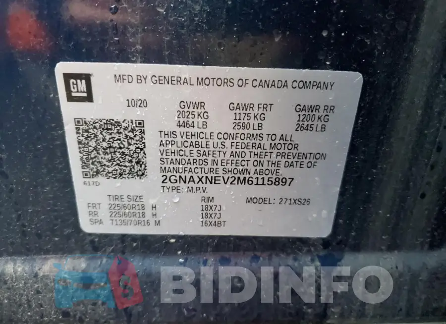 2GNAXNEV2M6115897 Photo# 13