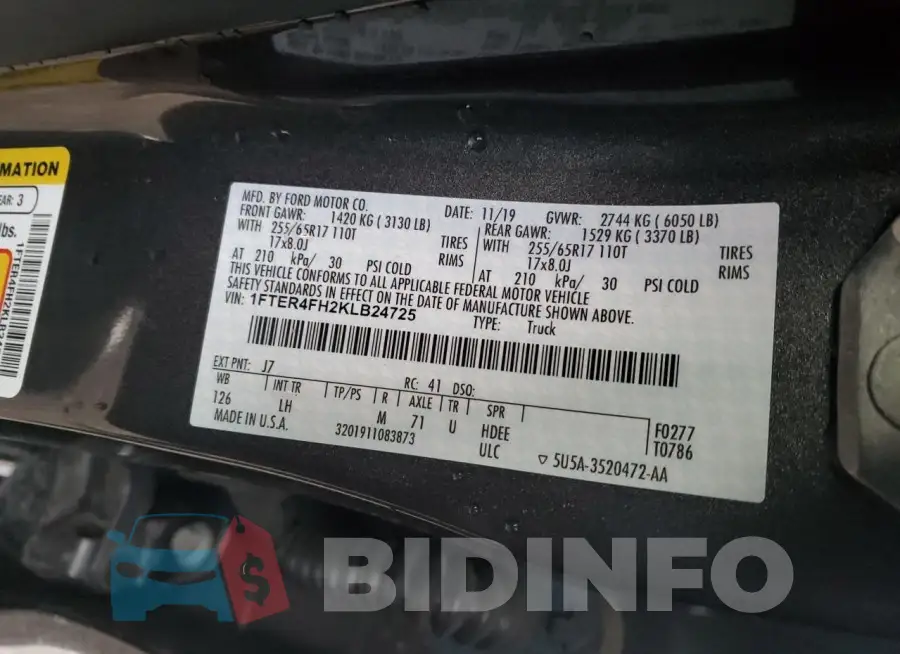 1FTER4FH2KLB24725 Photo# 12