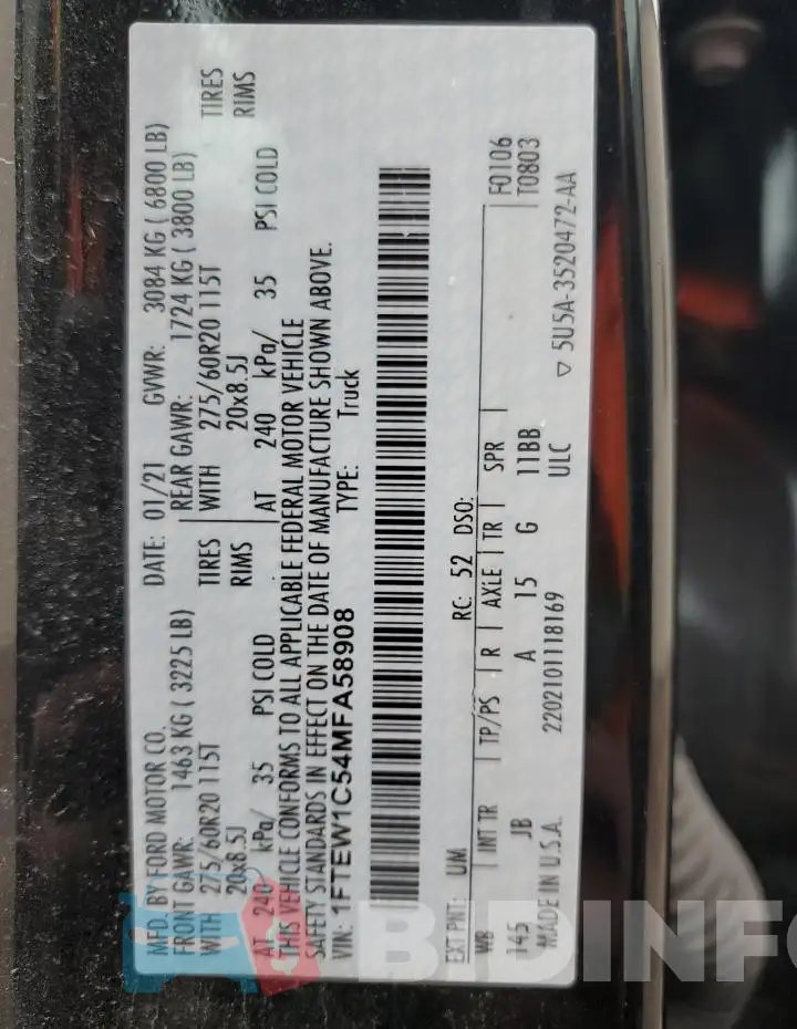 1FTEW1C54MFA58908 Photo# 12