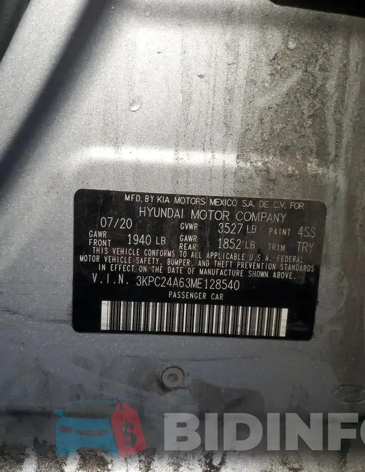 3KPC24A63ME128540 Photo# 12