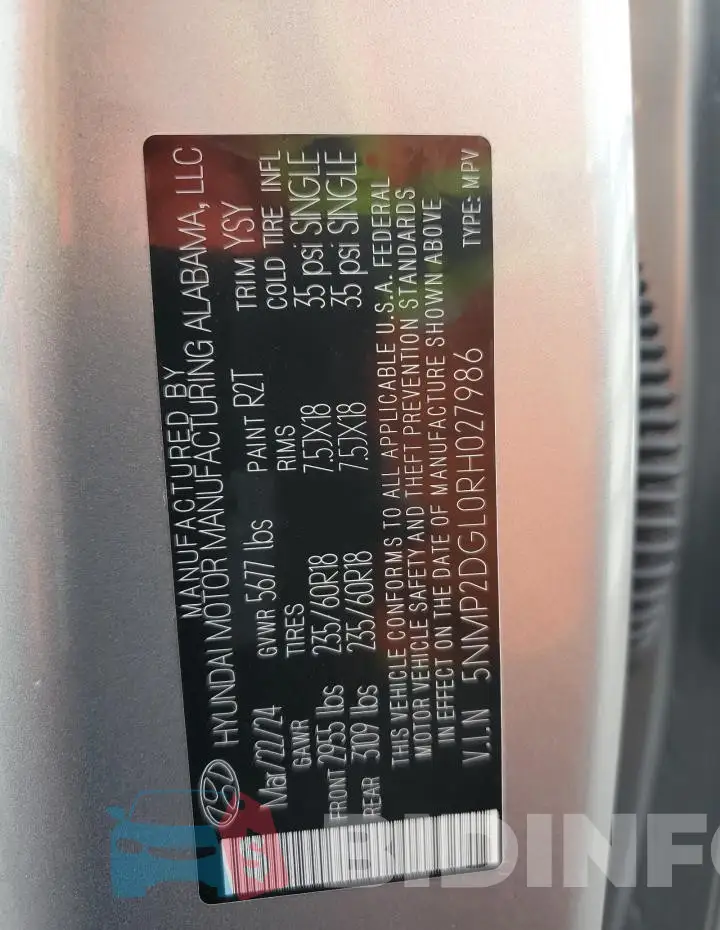 5NMP2DGL0RH027986 Photo# 13