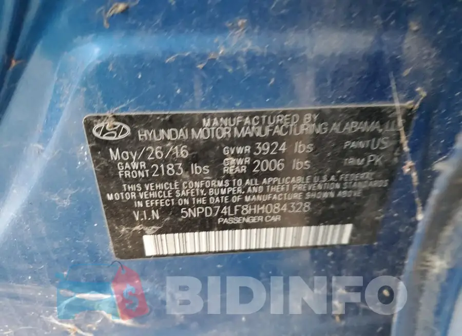 5NPD74LF8HH084328 Photo# 12