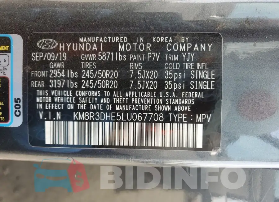 KM8R3DHE5LU067708 Photo# 13