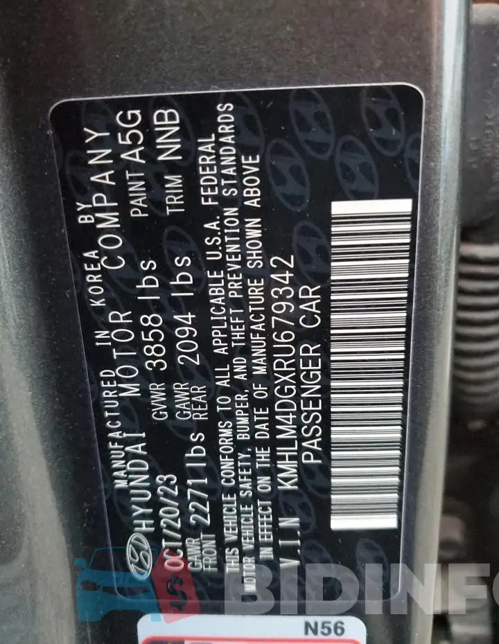 KMHLM4DGXRU679342 Photo# 12