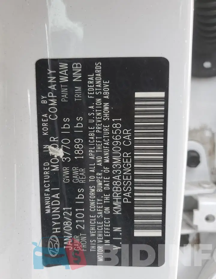 KMHRB8A33MU096581 Photo# 14