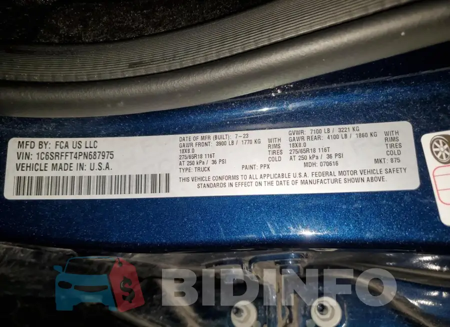 1C6SRFFT4PN687975 Photo# 12