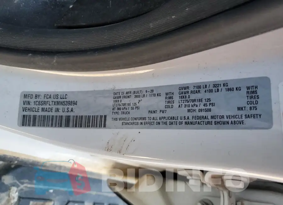 1C6SRFLTXMN539894 Photo# 12