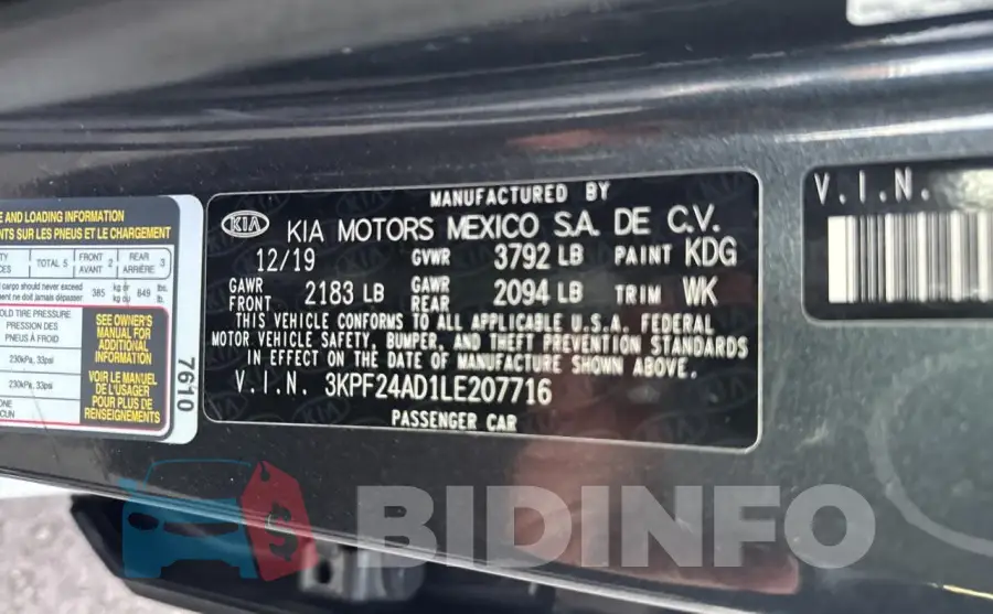 3KPF24AD1LE207716 Photo# 10