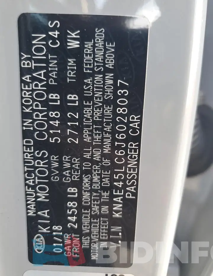 KNAE45LC6J6028037 Photo# 12