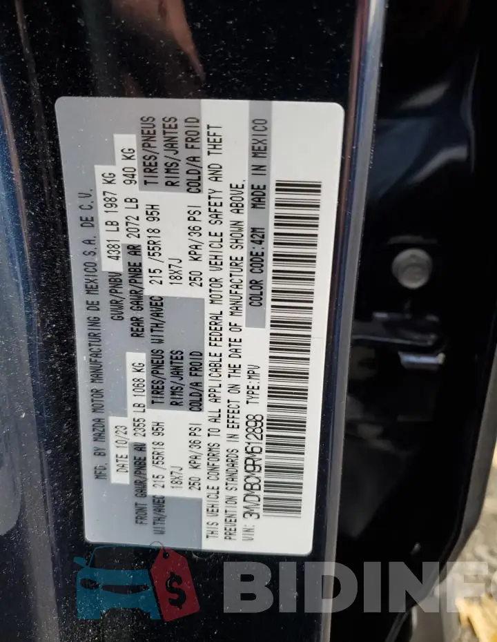 3MVDMBCM9RM612898 Photo# 14