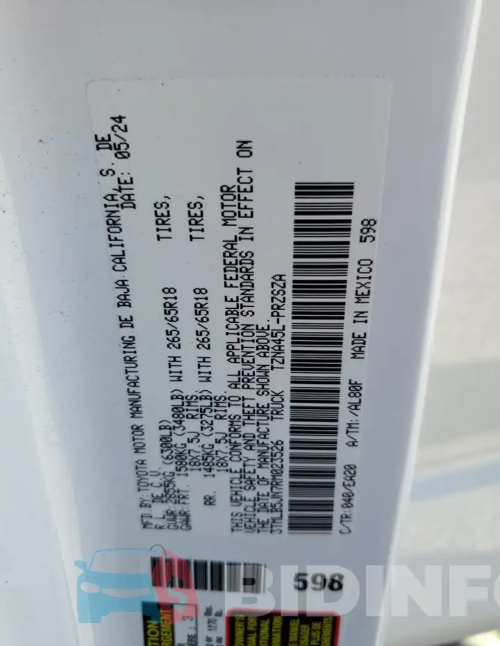 3TMLB5JN7RM023526 Photo# 13
