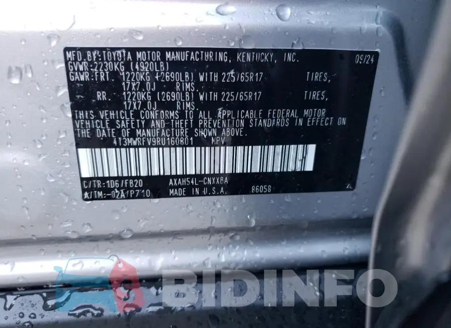 4T3MWRFV9RU160801 Photo# 13