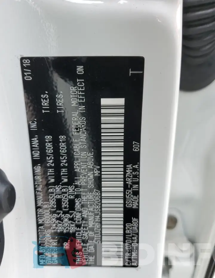 5TDJZRFH4JS820687 Photo# 13