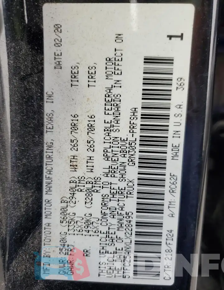 5TFCZ5ANXLX228495 Photo# 12
