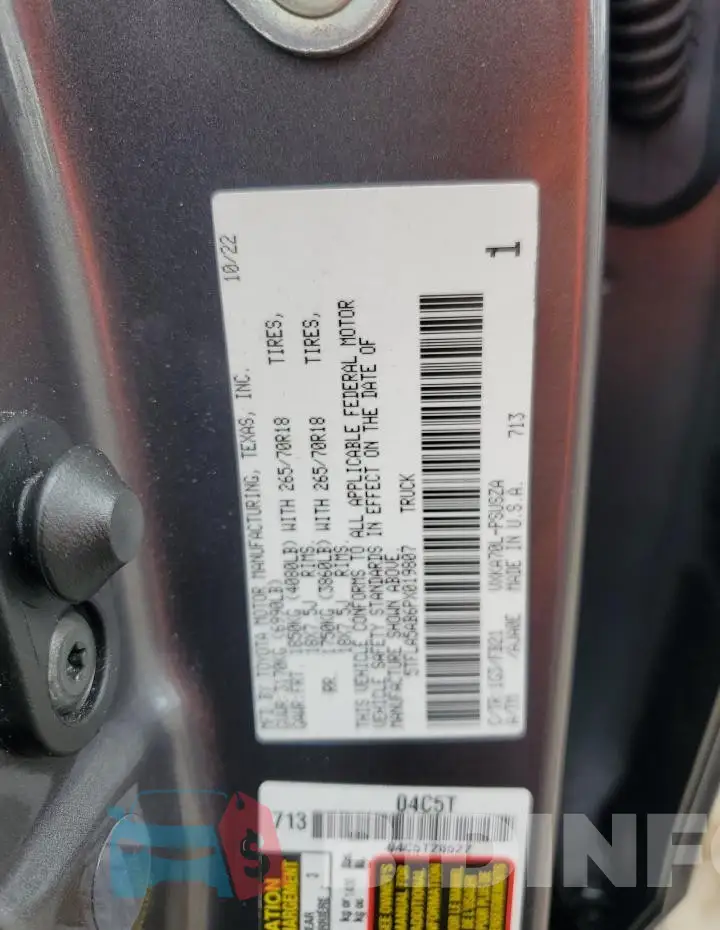 5TFLA5AB6PX019807 Photo# 12