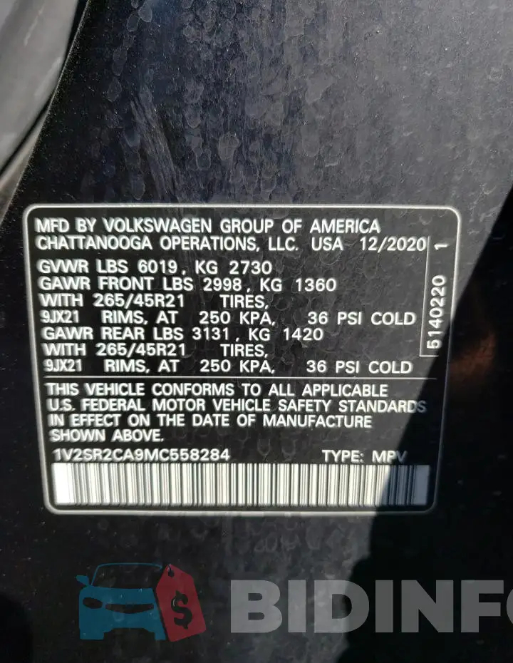 1V2SR2CA9MC558284 Photo# 14