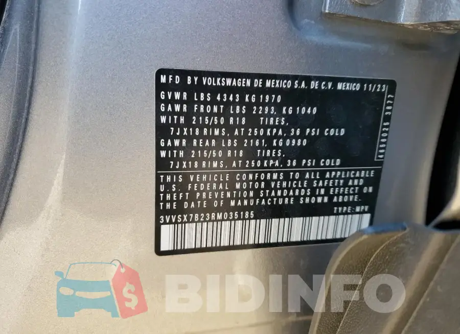 3VVSX7B23RM035185 Photo# 13
