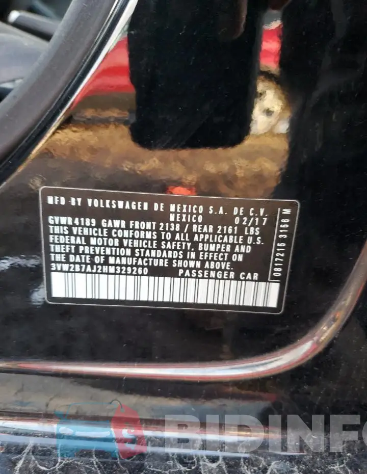 3VW2B7AJ2HM329260 Photo# 12
